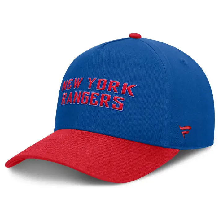 NEW YORK RANGERS LNH Casquette à Visière Plate RBL/ROUGE
