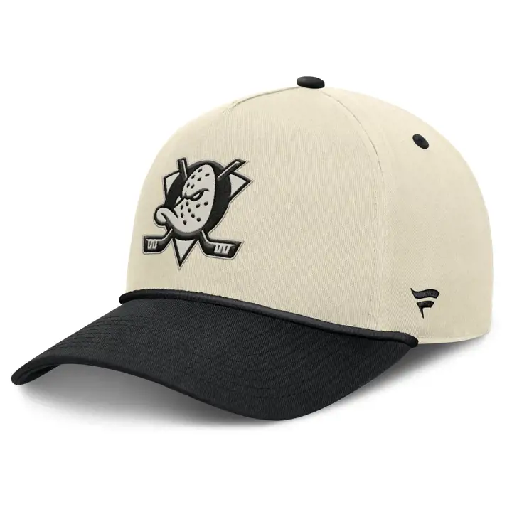 ANAHEIM DUCKS LNH Casquette de hockey à visière plate IVO/BLK