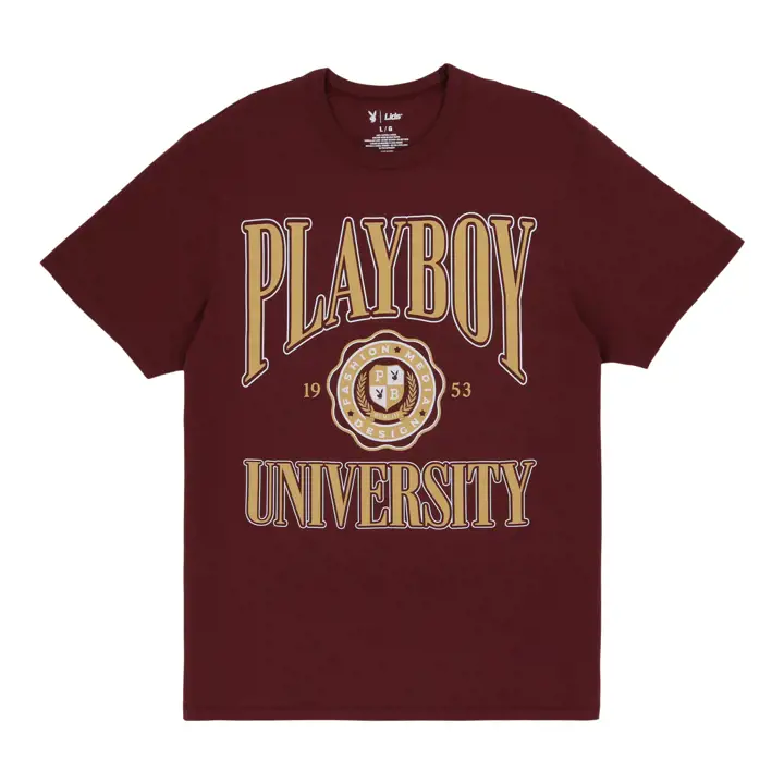 T-shirt Playboy à écusson universitaire MAR/GL