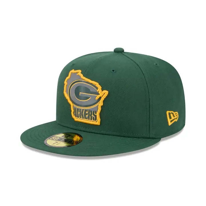 GREEN BAY PACKERS NFL Réfléchissant État d'esprit 5950 DKGRN
