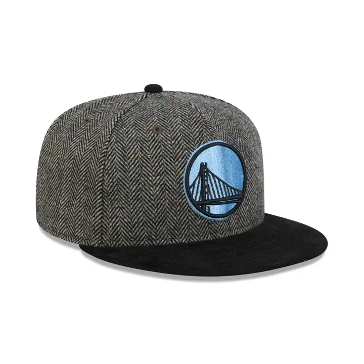 Golden State Warriors NBA Noir Tweed 59FIFTY AST/BLK/GRY