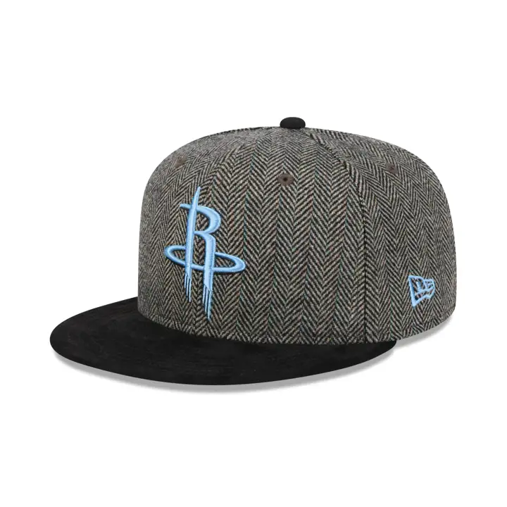 Casquette 59FIFTY en tweed noir Houston Rockets NBA AST/BLK/GRY