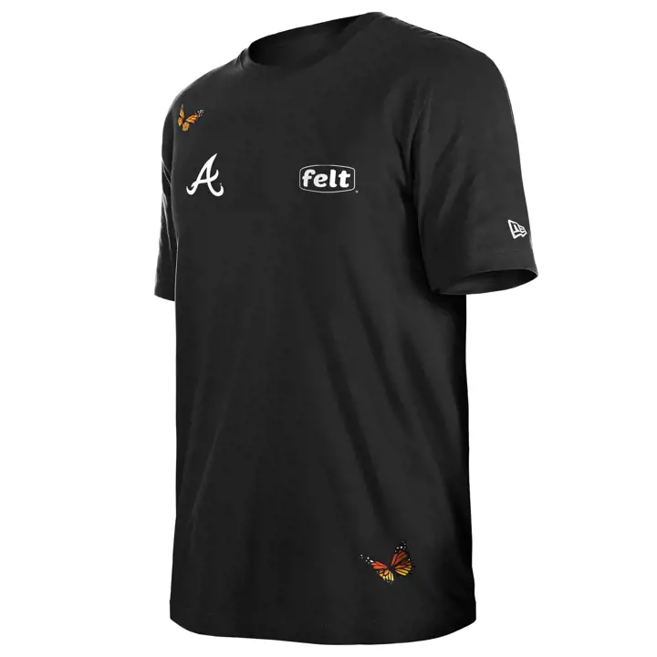 T-shirt premium ATLANTA BRAVES MLB NE x FELT BLK