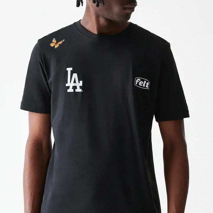 LOS ANGELES DODGERS MLB NE x FELT T-shirt Premium NBLK