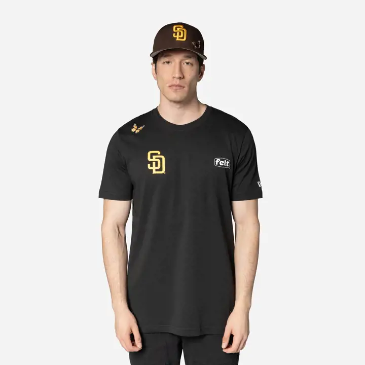SAN DIEGO PADRES MLB NE x FELT T-shirt Premium BLK