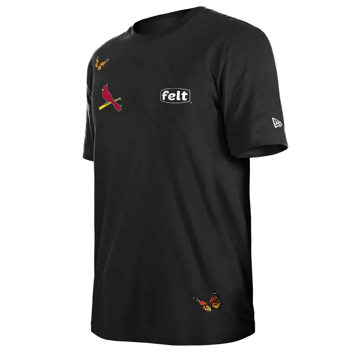 ST. LOUIS CARDINALS MLB NE x FELT Premium T-Shirt BLK