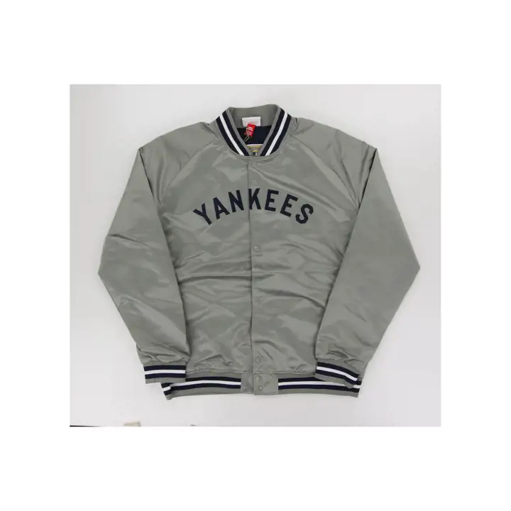 New York Yankees MLB M&N Veste Légère en Satin II GRY