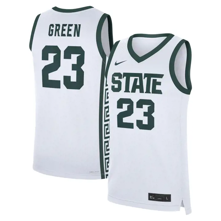Maillot de basketball Draymond Green (Michigan State Spartans) Nike College Dri-FIT Replica pour homme