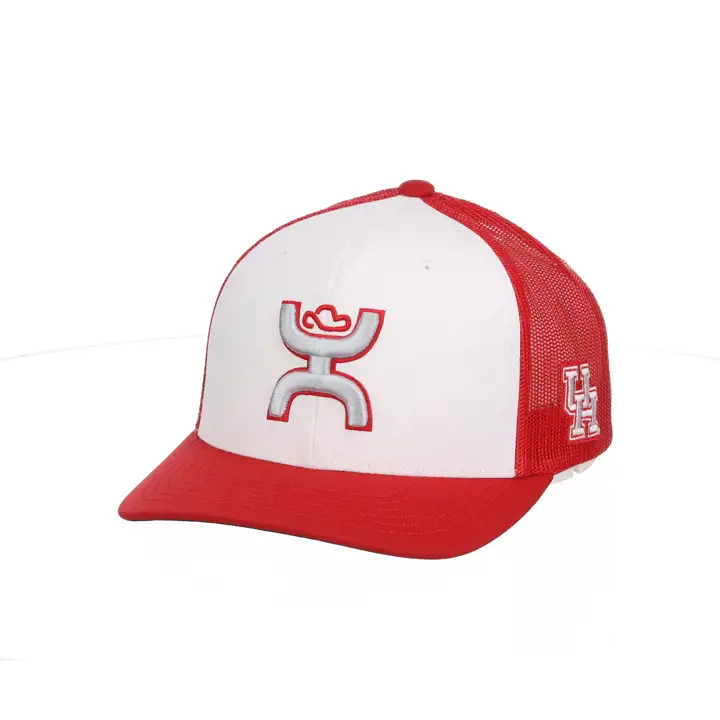 Houston Cougars NCAA Hooey 6 panneaux à profil moyen BLA