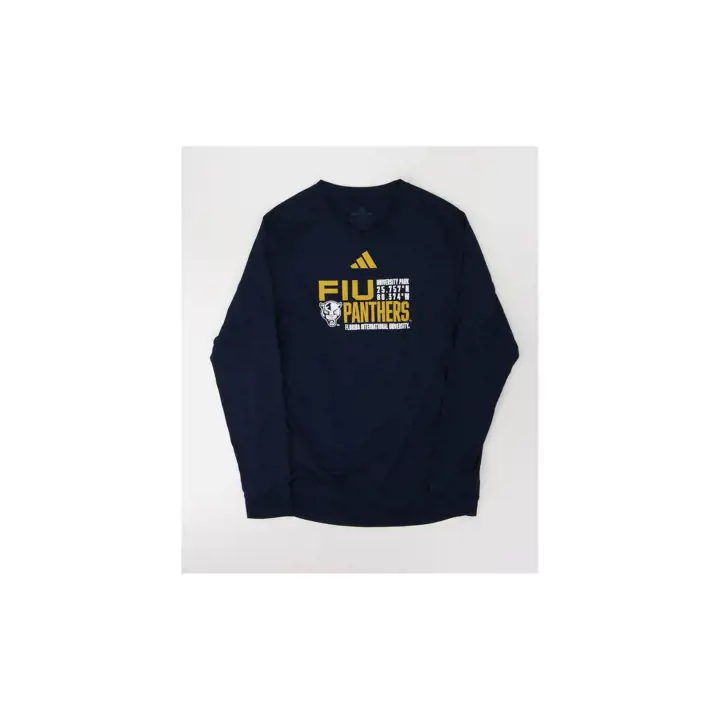 T-shirt Créateur Florida International University NCAA LS Marine