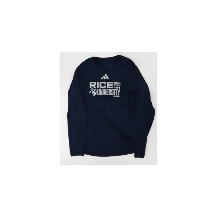 Rice Owls NCAA Creator LS T-Shirt Navy Mascot