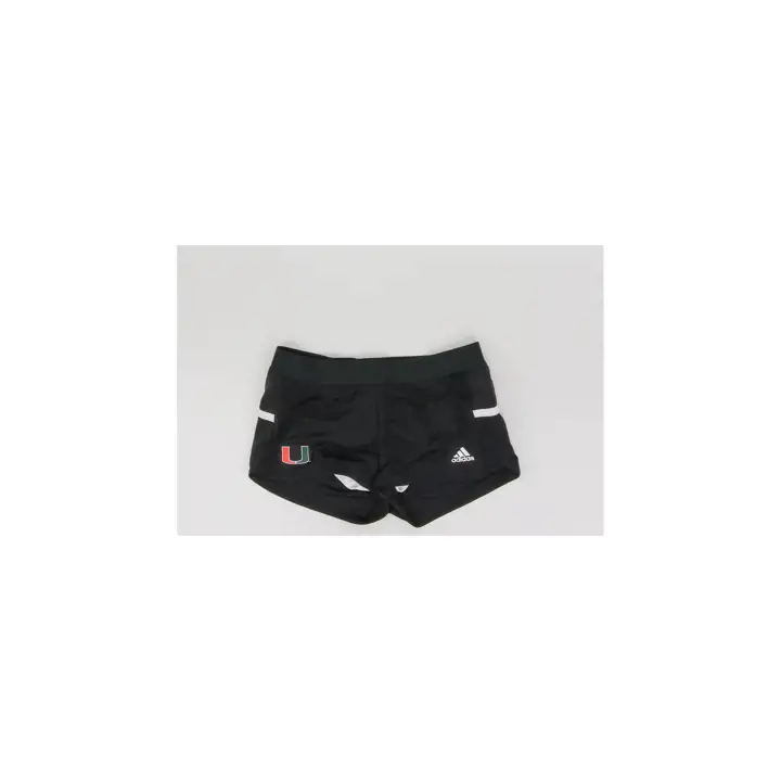 Miami Hurricanes NCAA Short de course pour femme Noir Primaire