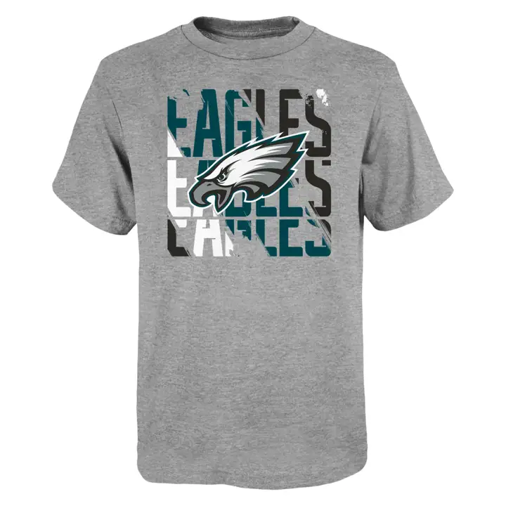 Philadelphia Eagles NFL Youth Savage Stripe T-shirt GRIS