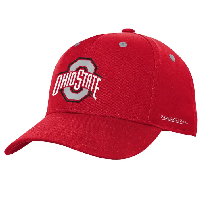 Ohio State Buckeyes NCAA Logo Enfant Visière Plate Rouge