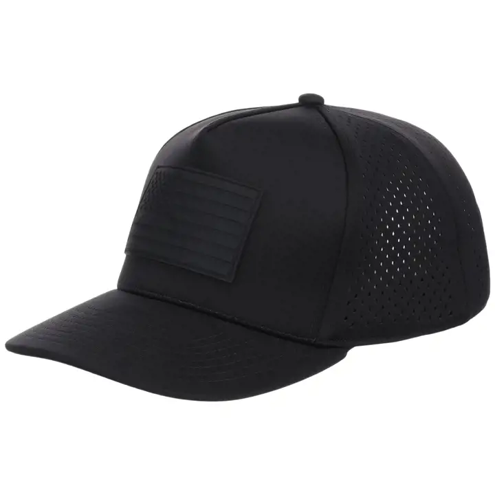 Casquette technique entièrement noire États-Unis Noir/noir