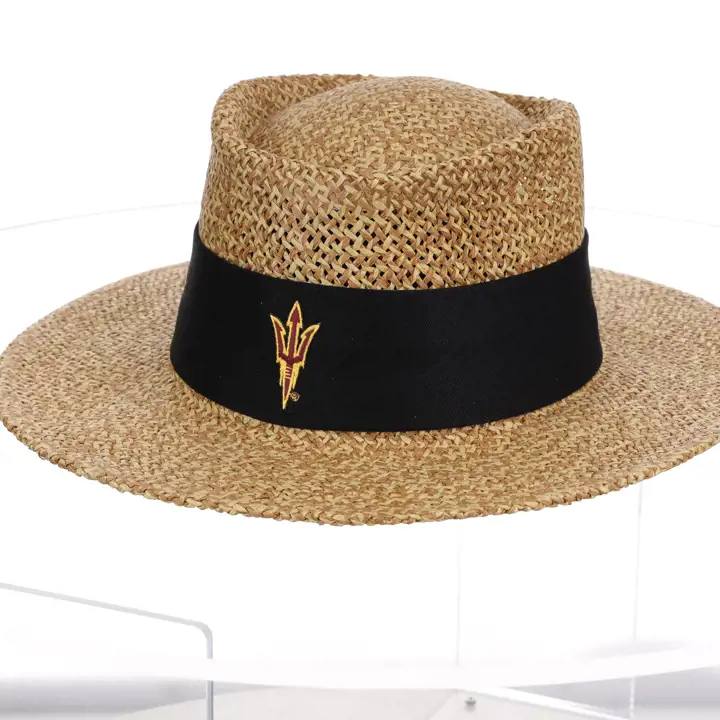 Chapeau de paille naturel des Sun Devils d'Arizona State pour le tournoi NCAA/