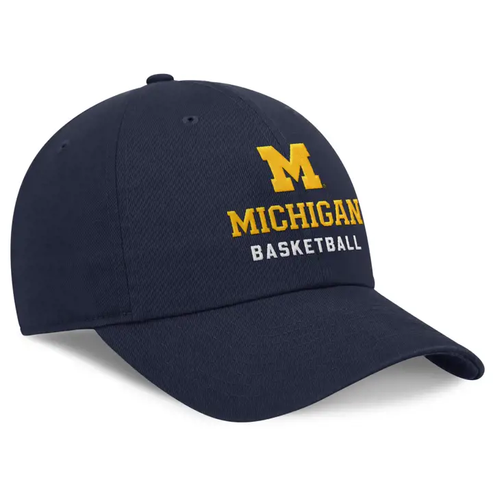 Michigan Wolverines NCAA NK Basketball Ajusté marine