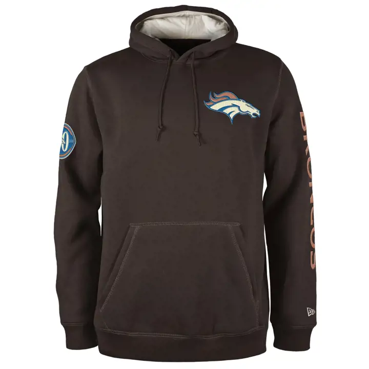 Sweat à capuche NFL Denver Broncos pour homme NE Fall 24 Color Pack BRN