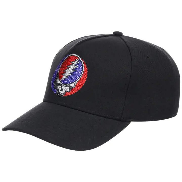 Grateful Dead Rhinestone A-Frame NOIR/BLEU/ROUGE