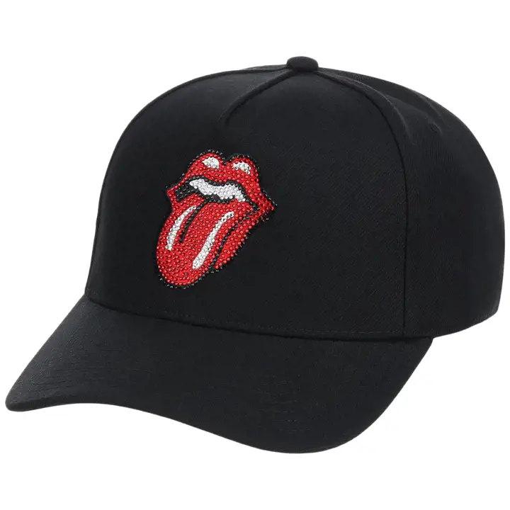 Rolling Stones Rhinestone A-Frame BLK/RED