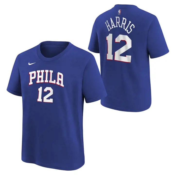 T-shirt Sixers NBA Enfant Noms et Numéros Joueur Tobias Harris BLEU