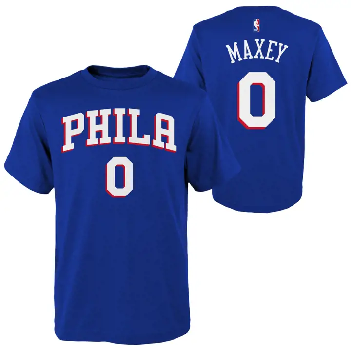 T-Shirt N&N Plat Enfant NBA Philadelphia 76ers TYRESE MAXEY Bl