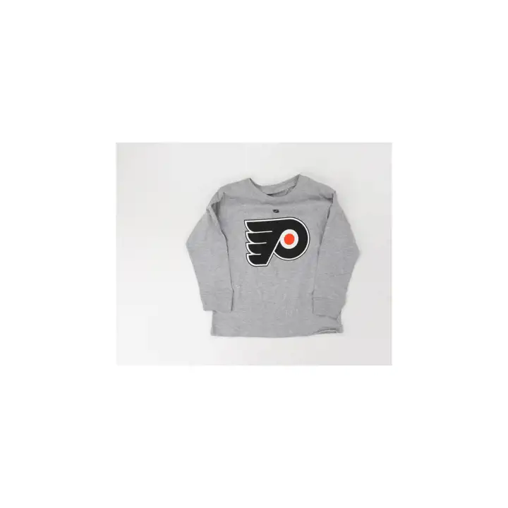 T-shirt manches longues Philadelphia Flyers NHL Enfant avec logo principal - Gris