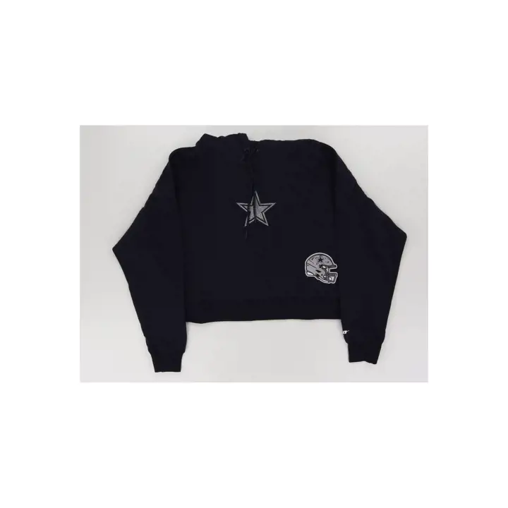Sweat à capuche court Dallas Cowboys NFL Femme PS Jewels 24 Noir