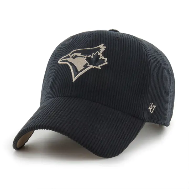 TORONTO BLUE JAYS MLB Casquette souple Blk/Kaki Cord '47 Clean Up NOIR