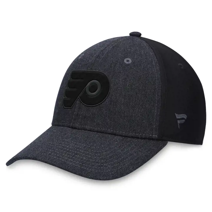 Casquette structurée et extensible NHL Philadelphia Flyers ton sur ton noire