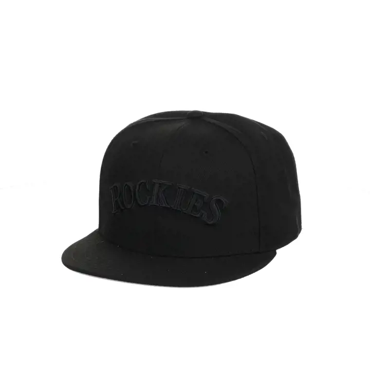 Casquette ajustée basique MLB Colorado Rockies noir/noir/gris