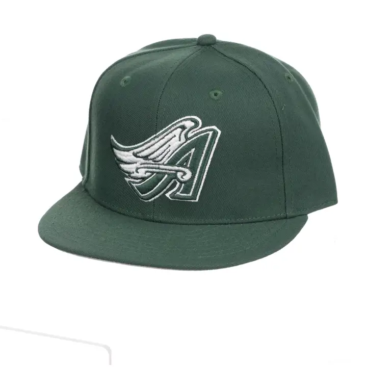 Anaheim Angels MLB MN Casquette ajustée basique Vert foncé/blanc
