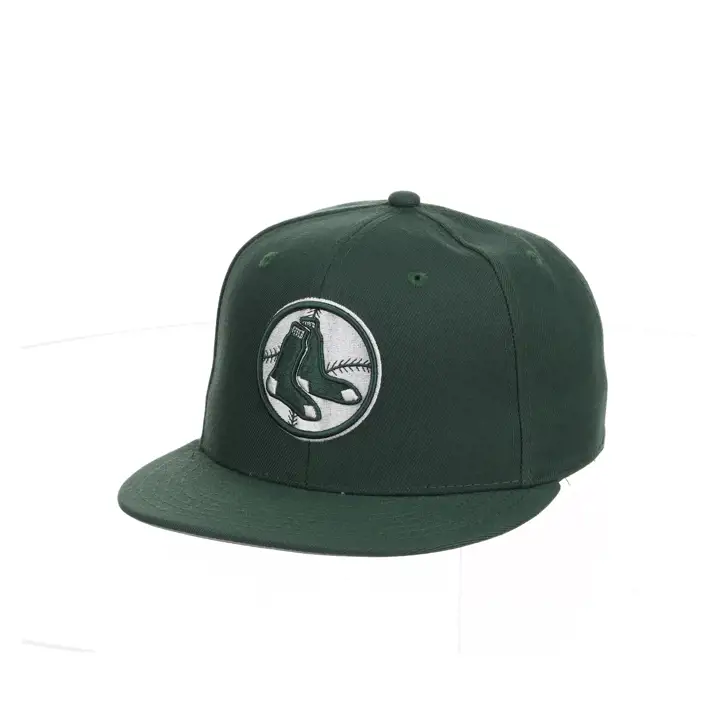 Boston Red Sox MLB MN Ajustée Basique Vert Foncé/Blanc