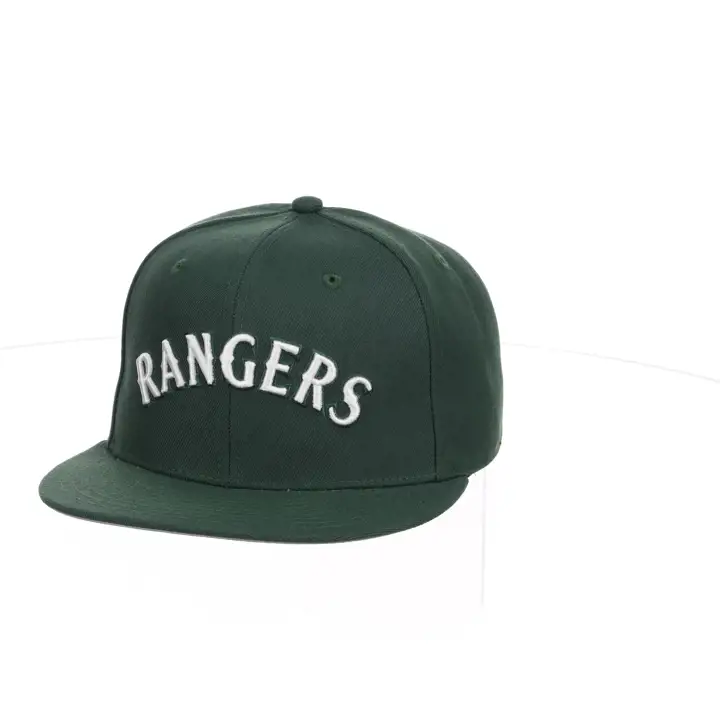 Casquette ajustée basique MLB Texas Rangers DKGRN/WHT