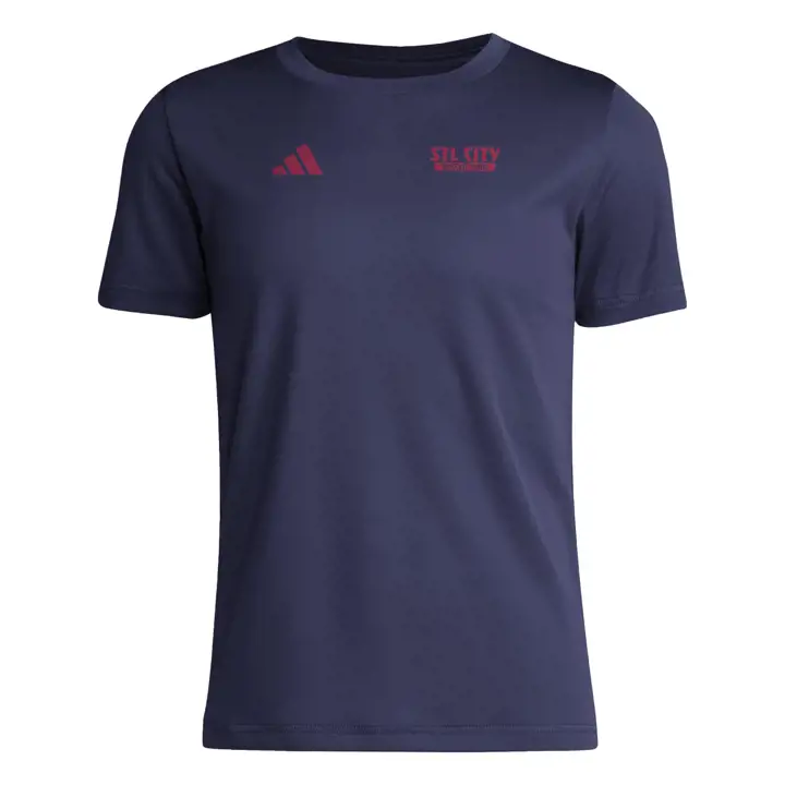 T-shirt marine pour enfant St. Louis City SC MLS LOCAL WARP