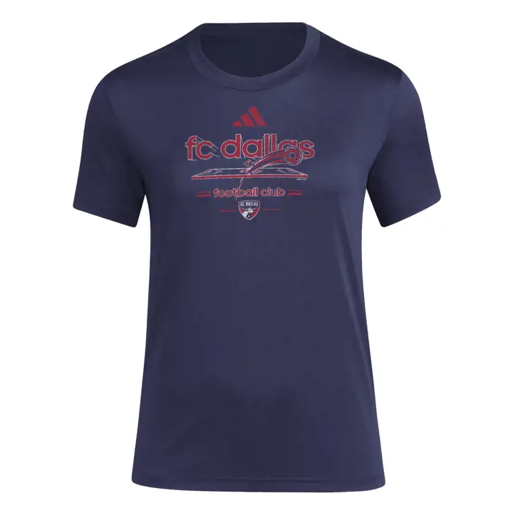 T-Shirt Vintage FC Dallas MLS Femme BLEU MARINE