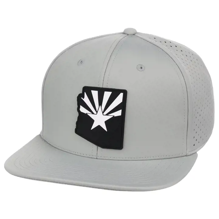 Casquette plate Arizona Performance GRI/NOI/BLC