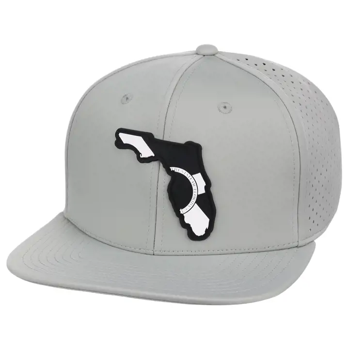 Casquette plate Florida Performance GRI/NOI/BLC