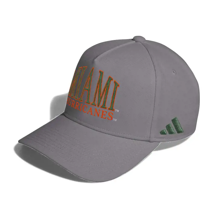 Casquette Miami Hurricanes NCAA A-Frame Grise