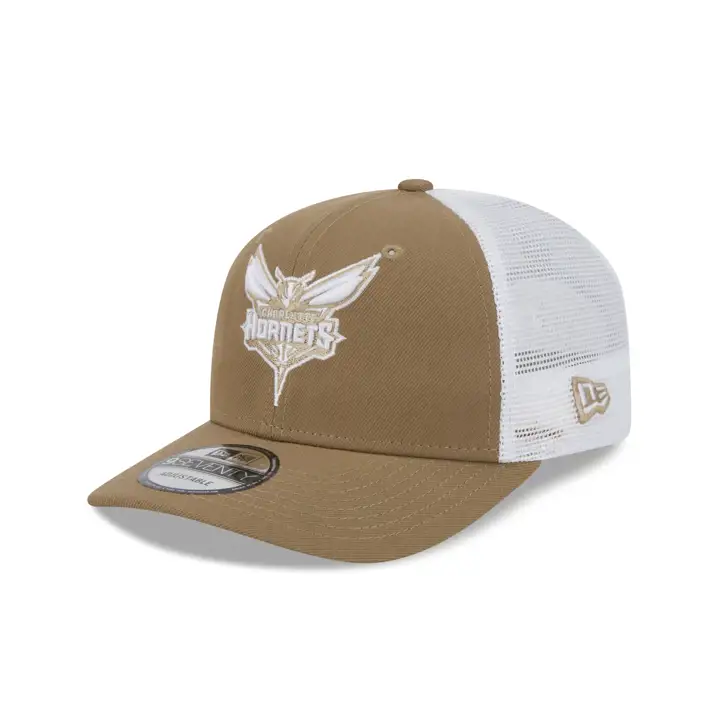 Charlotte Hornets NBA Kaki/Blnc 9SEVENTY Casquette trucker Kha/ blnc/ g
