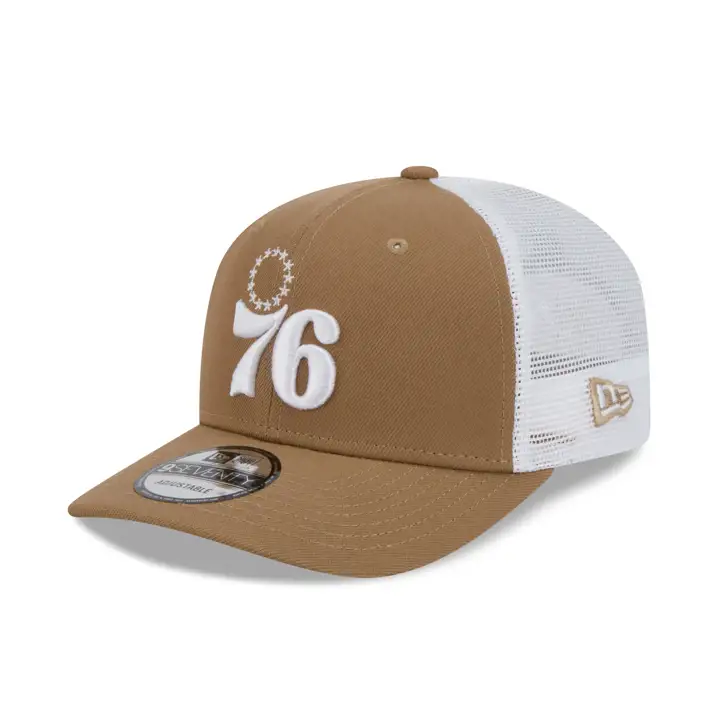 Philadelphia 76ers NBA Kaki/Blc 9SEVENTY Casquette trucker Kaki/Blc