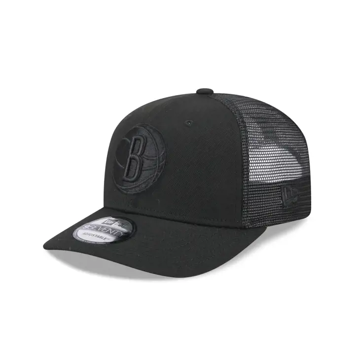 Brooklyn Nets NBA Casquette Trucker 9SEVENTY Noir/Noir/Noir