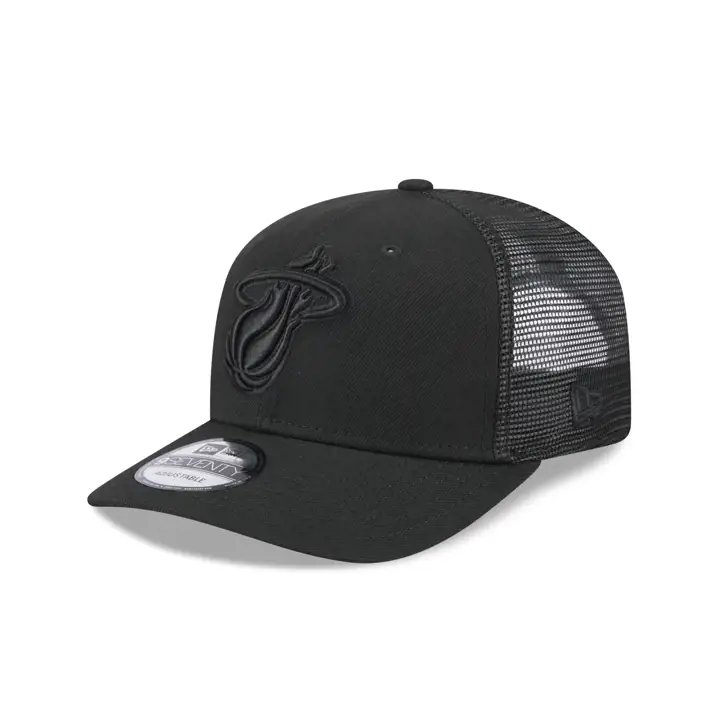 Miami Heat NBA Casquette trucker 9SEVENTY noire/noire/noire
