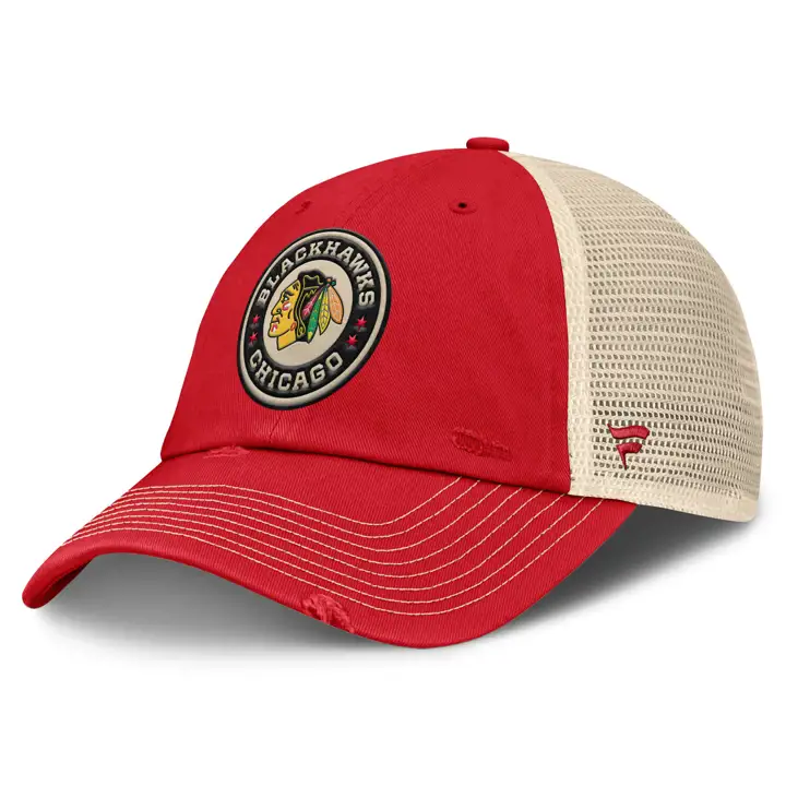 Blackhawks 24 Winter Classic Unstructured Meshback Red/ natu