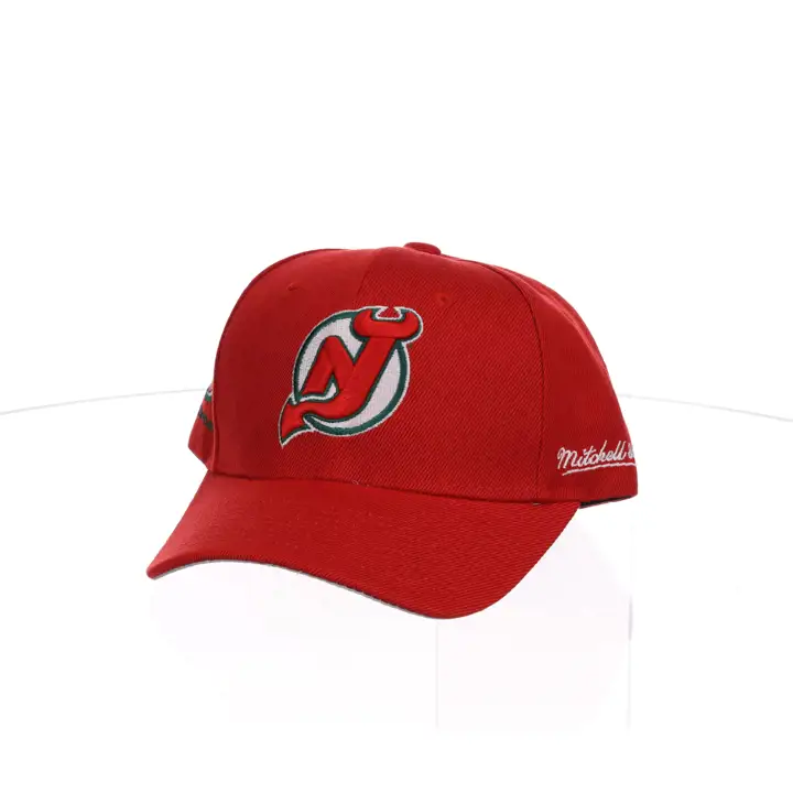 New Jersey Devils LNH MN JUNIOR TC Pré-courbe Snap Rouge Vintage