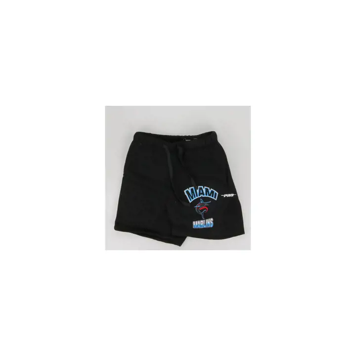 MARLINS MLB SHORT EN POLAIRE ACCÉLÉRER Noir AVEC LOGO TEXTE
