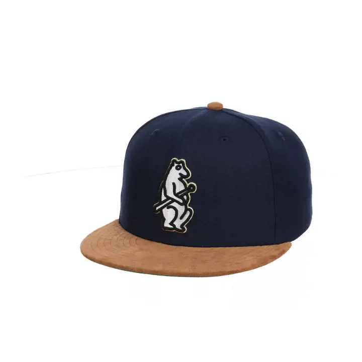 CASQUETTE AJUSTÉE CHICAGO CUBS MLB en suède Boggs Liberty MARINE/MARRON/VERT