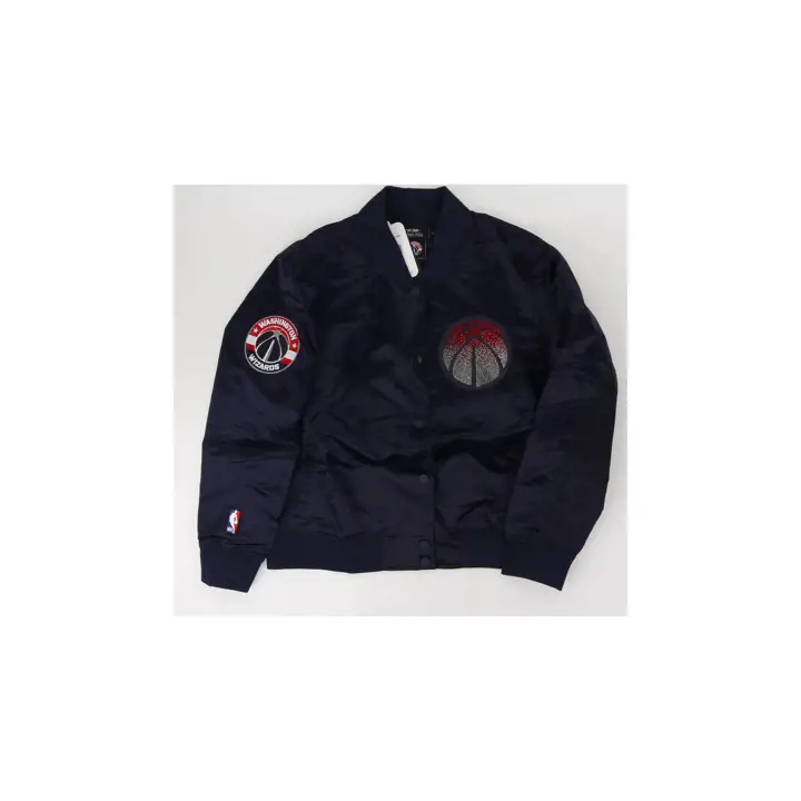 BLOUSON SATIN FEMME NBA WASHINGTON WIZARDS JEWEL MARINE WORDMARK