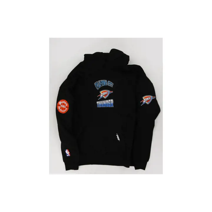 THUNDER NBA TURN IT UP ÉPAULE TOMBANTE PO HOODIE NOIR MOT-SYMBOLE