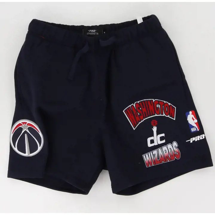 WIZARDS NBA TURN IT UP FLEECE SHORTS NAVY WORDMARK